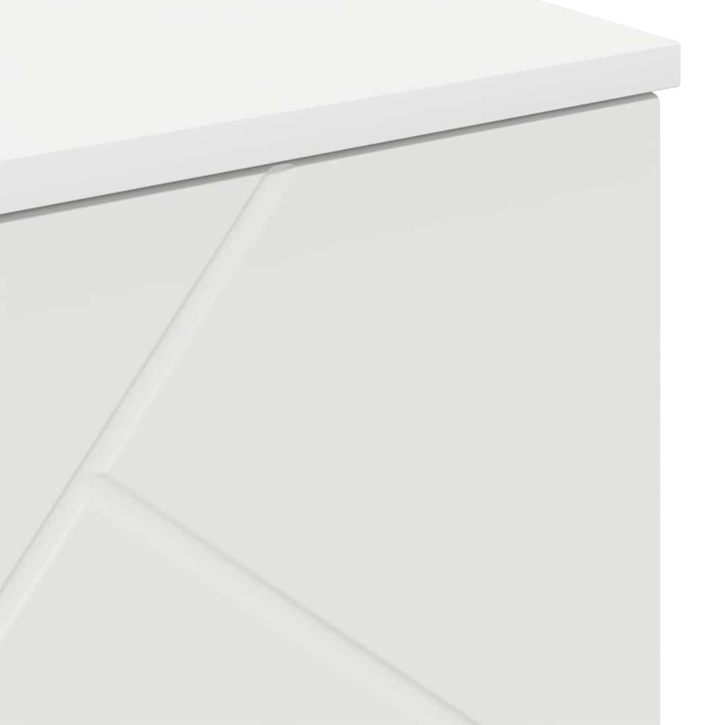Baderomsskap med hylle Hvit 60 x 35 x 80 cm Konstruert tre