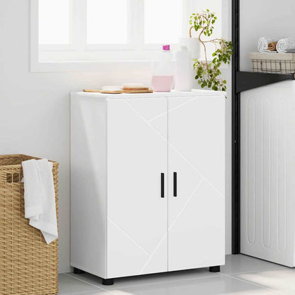 Baderomsskap med hylle Hvit 60 x 35 x 80 cm Konstruert tre