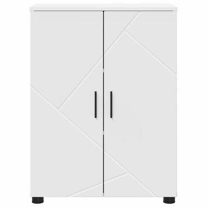 Baderomsskap med hylle Hvit 60 x 35 x 80 cm Konstruert tre