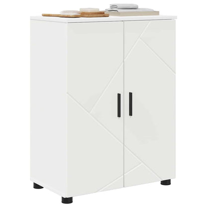 Baderomsskap med hylle Hvit 60 x 35 x 80 cm Konstruert tre