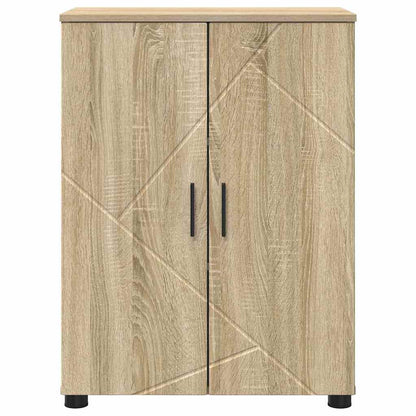Baderomsskap med dør Sonoma eik 60 x 35 x 80 cm Konstruert tre