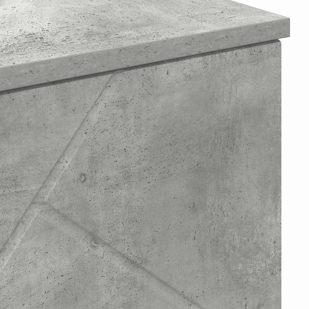 Baderomsskap med hylle Betonggrå 60 x 35 x 80 cm Konstruert tre