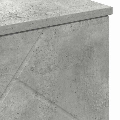 Baderomsskap med hylle Betonggrå 60 x 35 x 80 cm Konstruert tre
