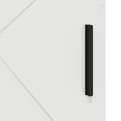 Baderomsskap Høyglans hvit 60 x 35 x 80 cm Konstruert tre