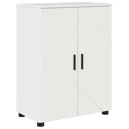 Baderomsskap Høyglans hvit 60 x 35 x 80 cm Konstruert tre
