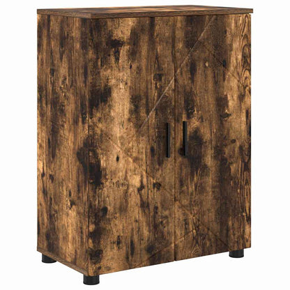 Baderomsskap med hylle Røkt eik 60 x 35 x 80 cm Konstruert tre