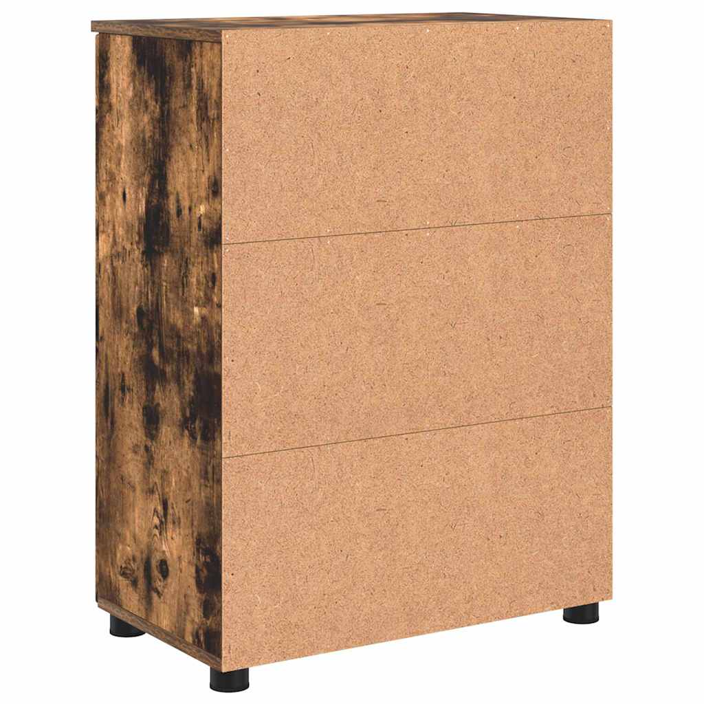 Baderomsskap med hylle Røkt eik 60 x 35 x 80 cm Konstruert tre