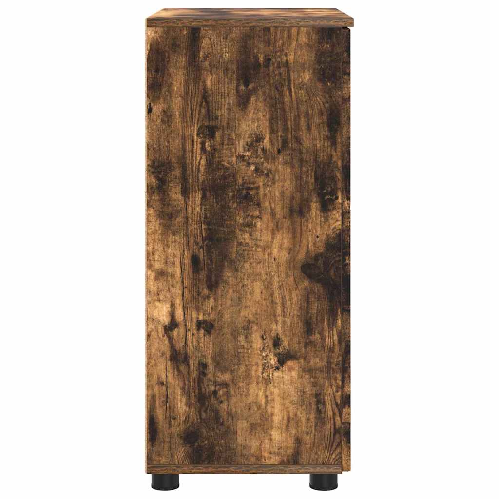 Baderomsskap med hylle Røkt eik 60 x 35 x 80 cm Konstruert tre