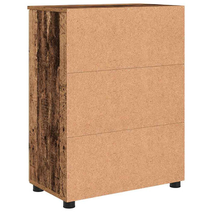 Baderomsskap med dør Gammelt tre 60 x 35 x 80 cm Konstruert tre