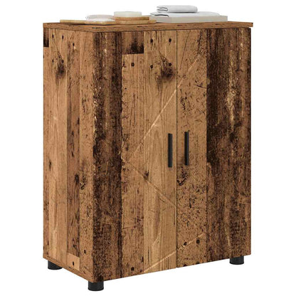Baderomsskap med dør Gammelt tre 60 x 35 x 80 cm Konstruert tre