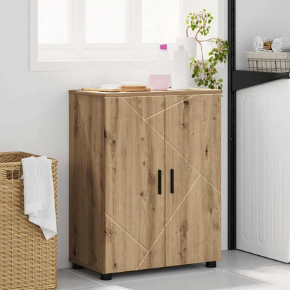 Baderomsskap med dør artisan eik 60 x 35 x 80 cm Konstruert tre