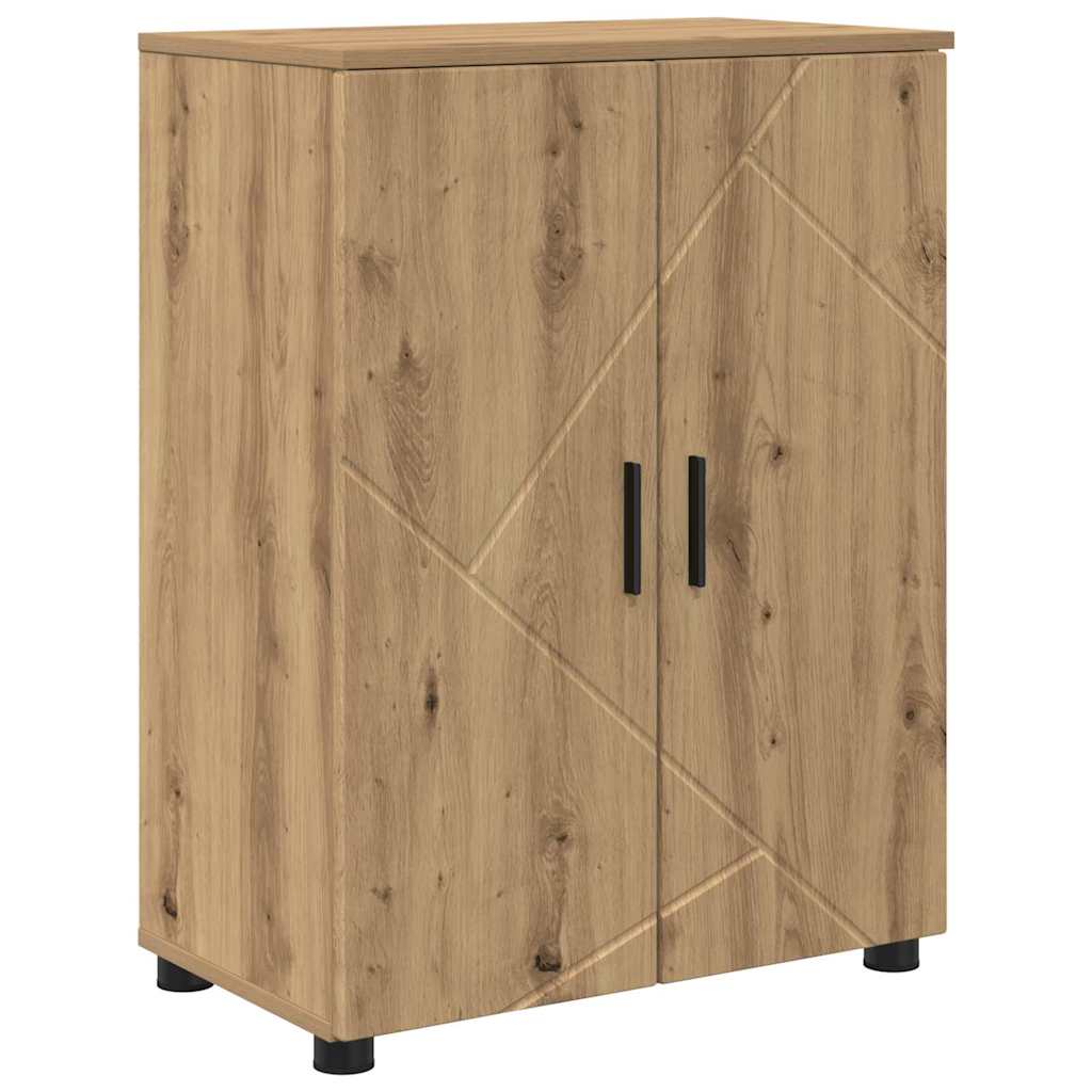 Baderomsskap med dør artisan eik 60 x 35 x 80 cm Konstruert tre