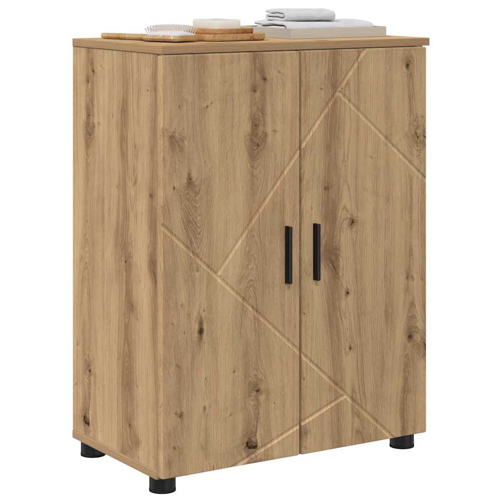 Baderomsskap med dør artisan eik 60 x 35 x 80 cm Konstruert tre