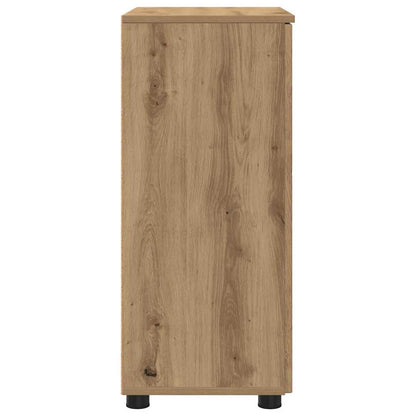 Baderomsskap med dør artisan eik 60 x 35 x 80 cm Konstruert tre