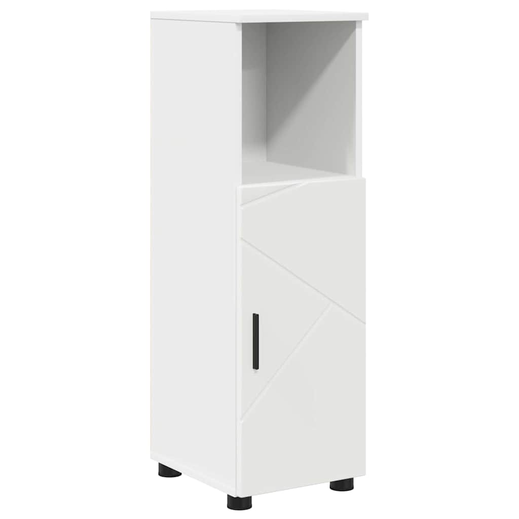 Baderomsskap med hylle Hvit 30 x 35 x 95 cm Konstruert tre