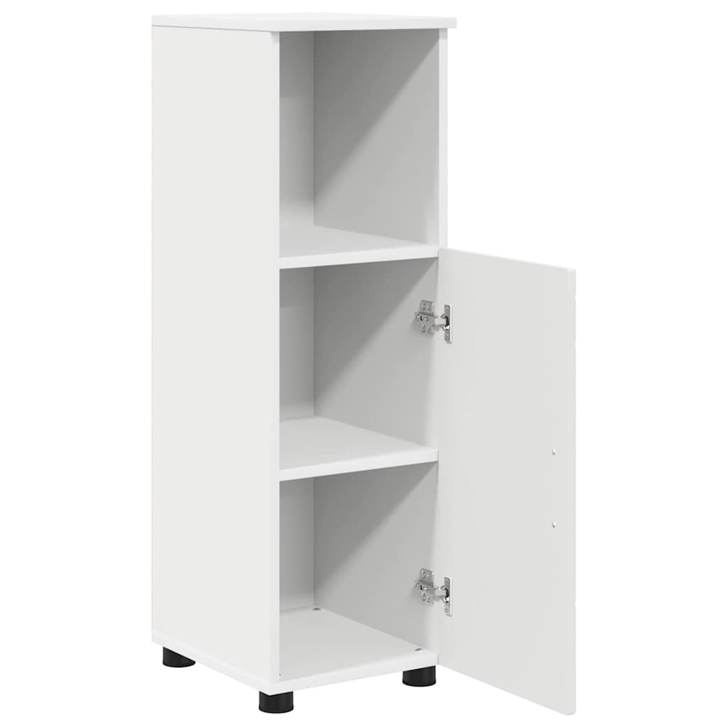 Baderomsskap med hylle Hvit 30 x 35 x 95 cm Konstruert tre