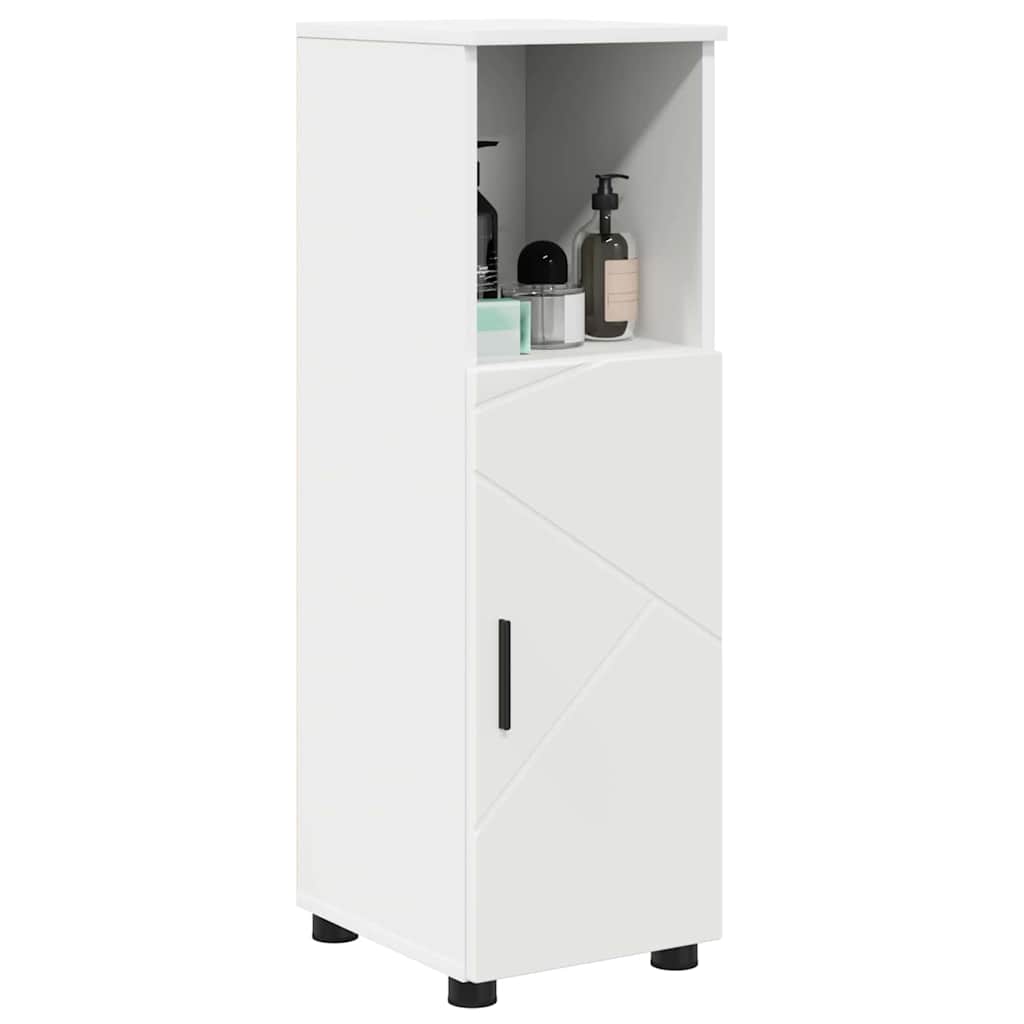 Baderomsskap med hylle Hvit 30 x 35 x 95 cm Konstruert tre