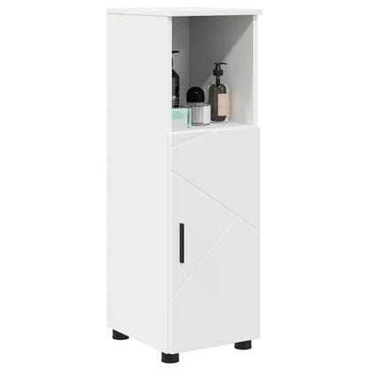 Baderomsskap med hylle Hvit 30 x 35 x 95 cm Konstruert tre