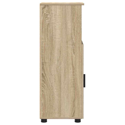 Baderomsskap med dør Sonoma eik 30 x 35 x 95 cm Konstruert tre