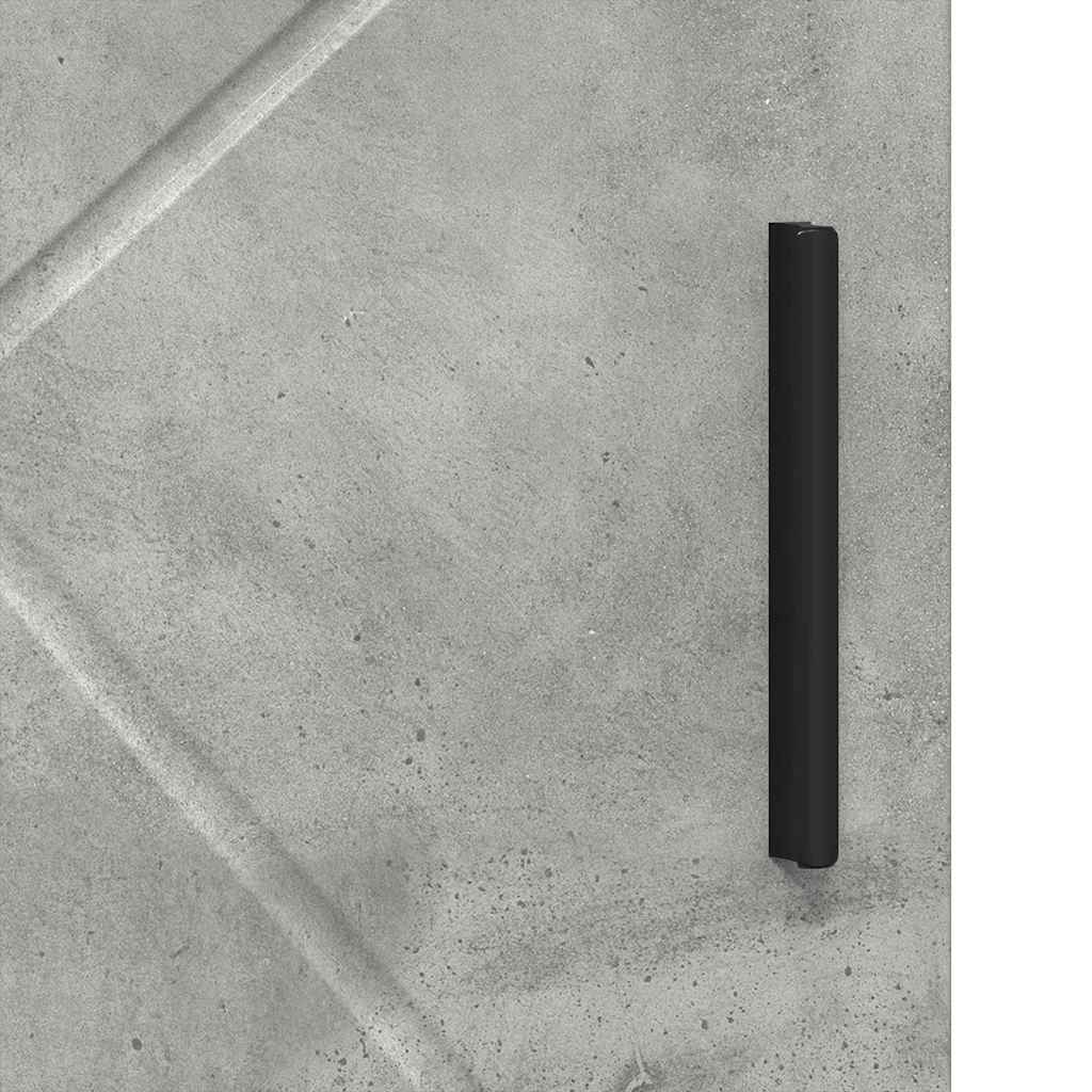 Baderomsskap med hylle Betonggrå 30 x 35 x 95 cm Konstruert tre