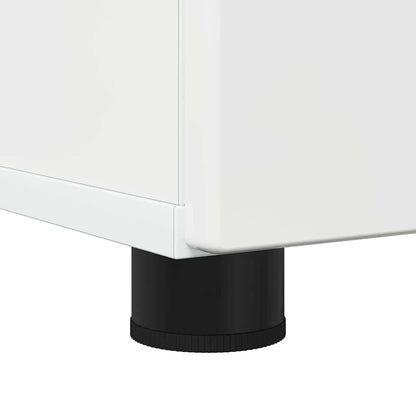Baderomsskap Høyglans hvit 30 x 35 x 95 cm Konstruert tre