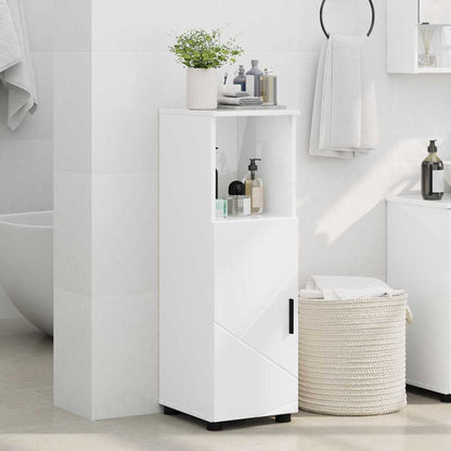 Baderomsskap Høyglans hvit 30 x 35 x 95 cm Konstruert tre