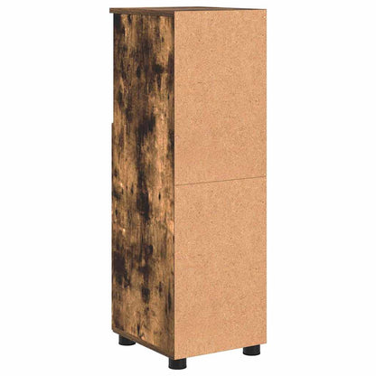 Baderomsskap med hylle Røkt eik 30 x 35 x 95 cm Konstruert tre