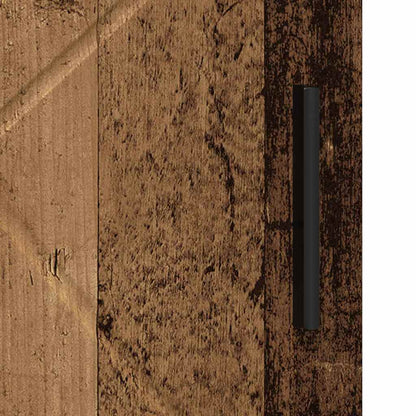 Baderomsskap med dør Gammelt tre 30 x 35 x 95 cm Konstruert tre