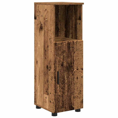Baderomsskap med dør Gammelt tre 30 x 35 x 95 cm Konstruert tre
