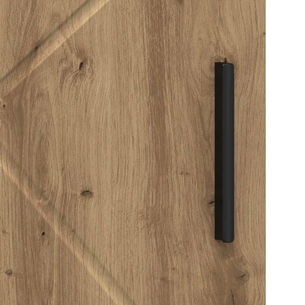Baderomsskap med dør artisan eik 30 x 35 x 95 cm Konstruert tre