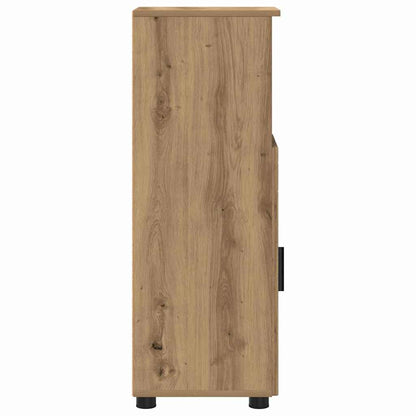 Baderomsskap med dør artisan eik 30 x 35 x 95 cm Konstruert tre