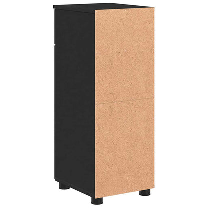 Baderomsskap med skuff Svart 30 x 35 x 80 cm Konstruert tre