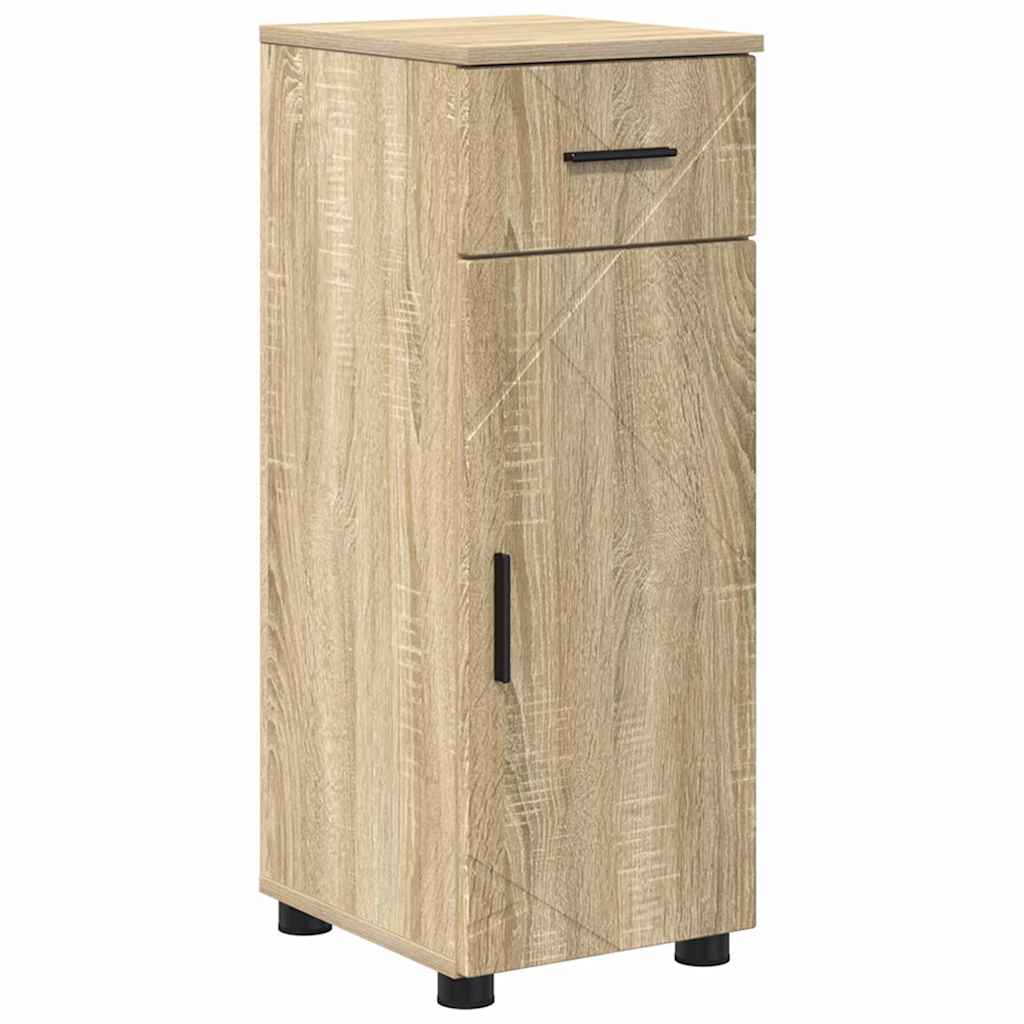 Baderomsskap med dør Sonoma eik 30 x 35 x 80 cm Konstruert tre