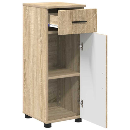 Baderomsskap med dør Sonoma eik 30 x 35 x 80 cm Konstruert tre