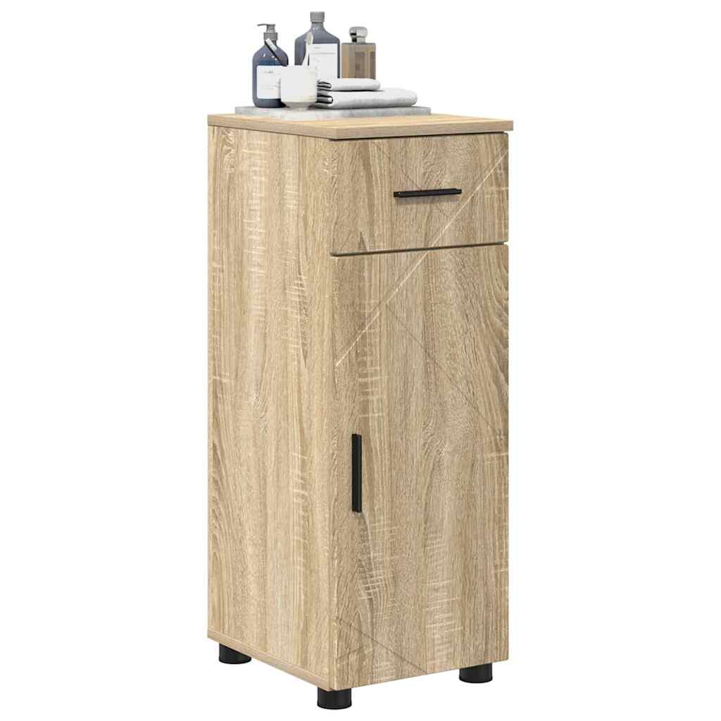 Baderomsskap med dør Sonoma eik 30 x 35 x 80 cm Konstruert tre