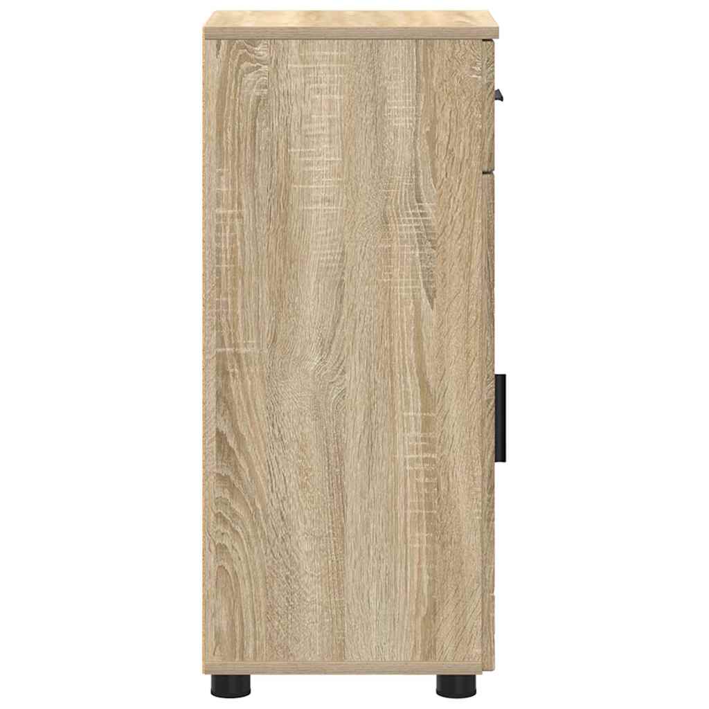 Baderomsskap med dør Sonoma eik 30 x 35 x 80 cm Konstruert tre