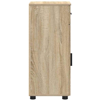 Baderomsskap med dør Sonoma eik 30 x 35 x 80 cm Konstruert tre