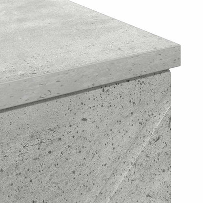Baderomsskap med skuff Betonggrå 30 x 35 x 80 cm Konstruert tre