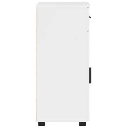 Baderomsskap Høyglans hvit 30 x 35 x 80 cm Konstruert tre