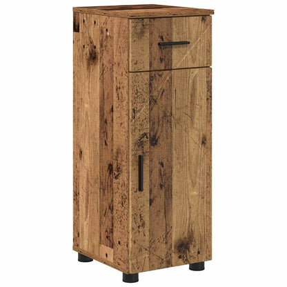 Baderomsskap med dør Gammelt tre 30 x 35 x 80 cm Konstruert tre