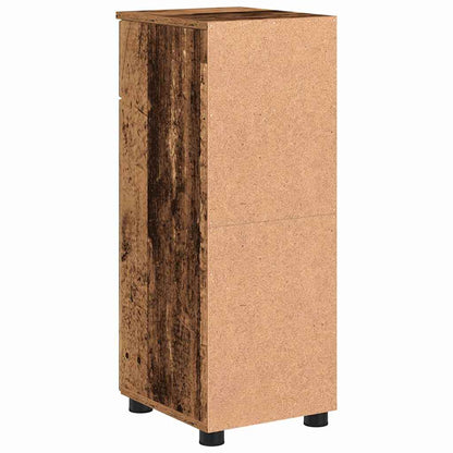 Baderomsskap med dør Gammelt tre 30 x 35 x 80 cm Konstruert tre