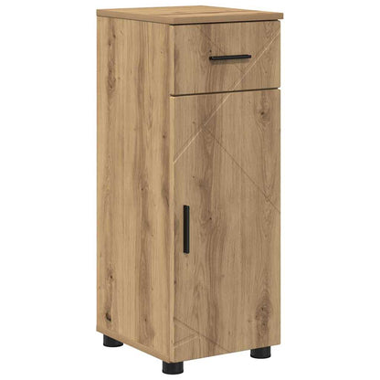 Baderomsskap med dør artisan eik 30 x 35 x 80 cm Konstruert tre