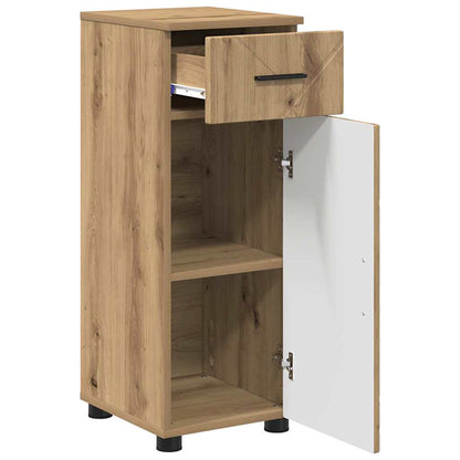 Baderomsskap med dør artisan eik 30 x 35 x 80 cm Konstruert tre
