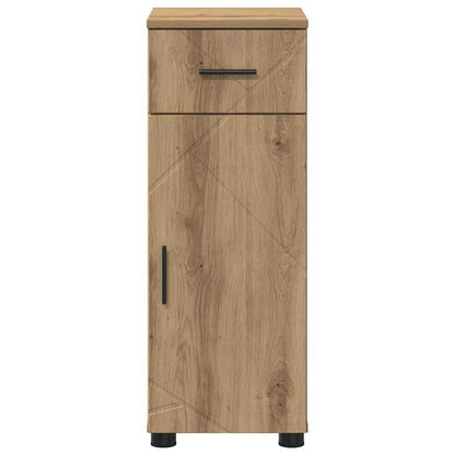 Baderomsskap med dør artisan eik 30 x 35 x 80 cm Konstruert tre