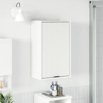 Baderomsskap Veggmontert Hvit 39 x 23.5 x 65 cm Konstruert tre