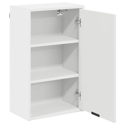 Baderomsskap Veggmontert Hvit 39 x 23.5 x 65 cm Konstruert tre