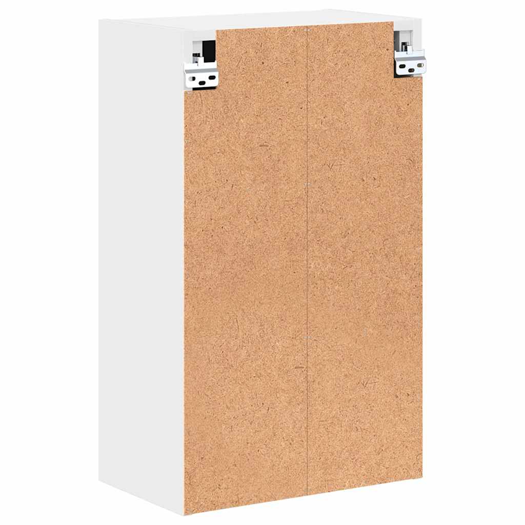 Baderomsskap Veggmontert Hvit 39 x 23.5 x 65 cm Konstruert tre