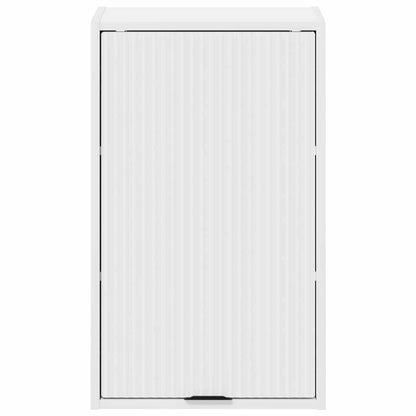 Baderomsskap Veggmontert Hvit 39 x 23.5 x 65 cm Konstruert tre