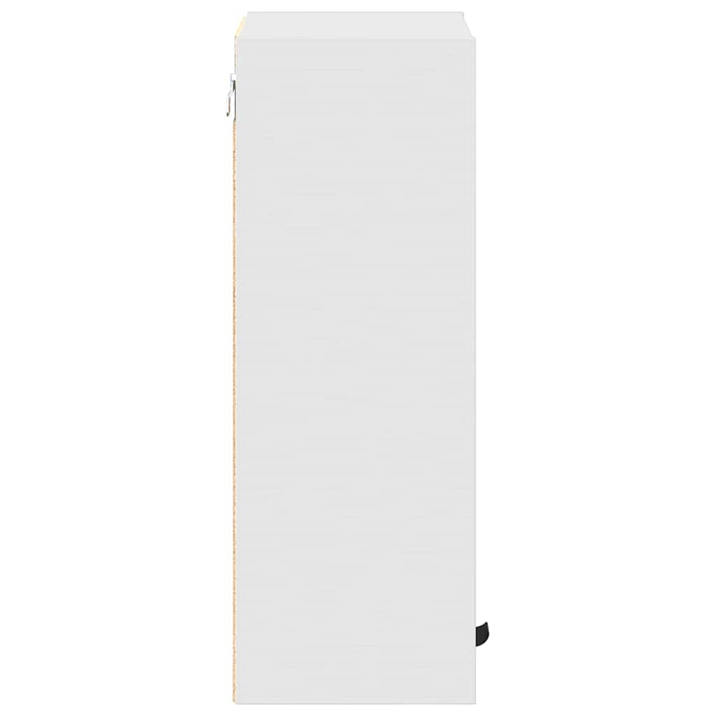 Baderomsskap Veggmontert Hvit 39 x 23.5 x 65 cm Konstruert tre