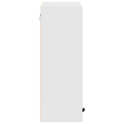 Baderomsskap Veggmontert Hvit 39 x 23.5 x 65 cm Konstruert tre